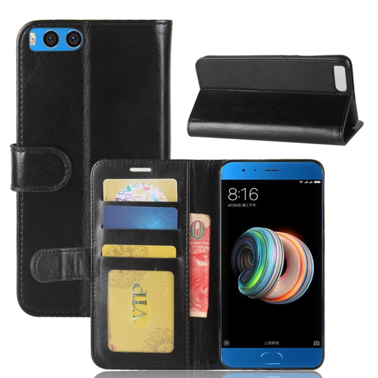 For Xiaomi  Mi Note 3 Crazy Horse Texture Horizontal Flip Leather Case with Holder & Card Slots & Wallet & Photo Frame