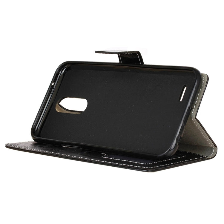 For LG K10 (2017) (EU Version) Retro Crazy Horse Texture Horizontal Flip Leather Case with Holder & Card Slots & Wallet & Photo Frame