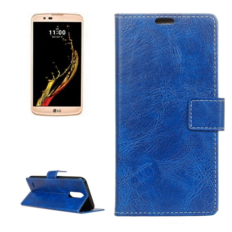 For LG K10 (2017) (EU Version) Retro Crazy Horse Texture Horizontal Flip Leather Case with Holder & Card Slots & Wallet & Photo Frame