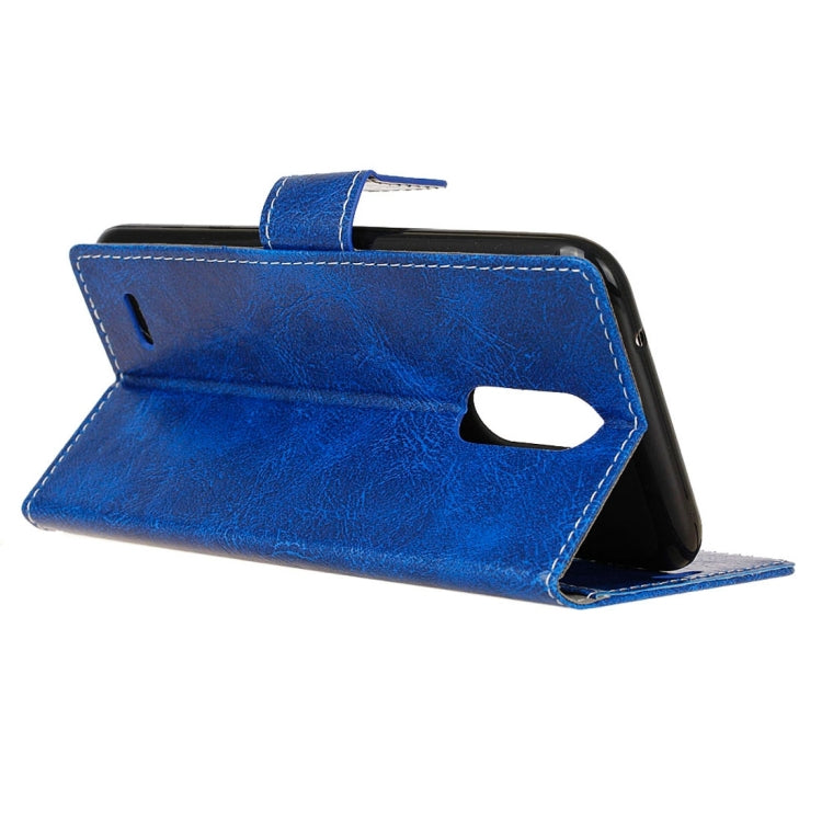 For LG K10 (2017) (EU Version) Retro Crazy Horse Texture Horizontal Flip Leather Case with Holder & Card Slots & Wallet & Photo Frame