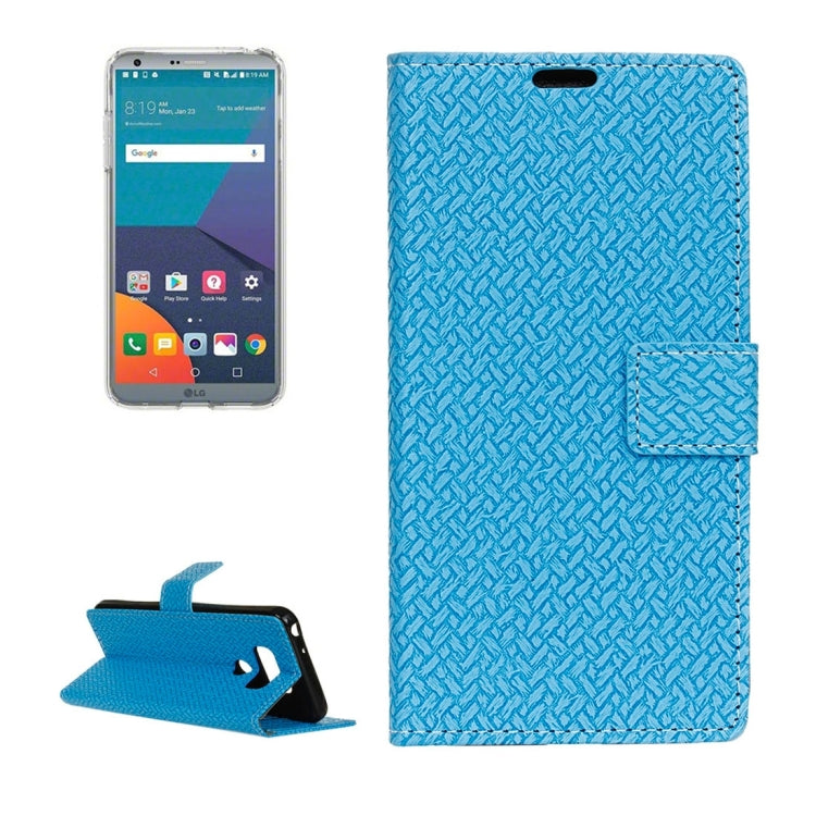 For LG G6 Knit Texture Horizontal Flip Leather Case with Holder & Card Slots & Wallet & Photo Frame