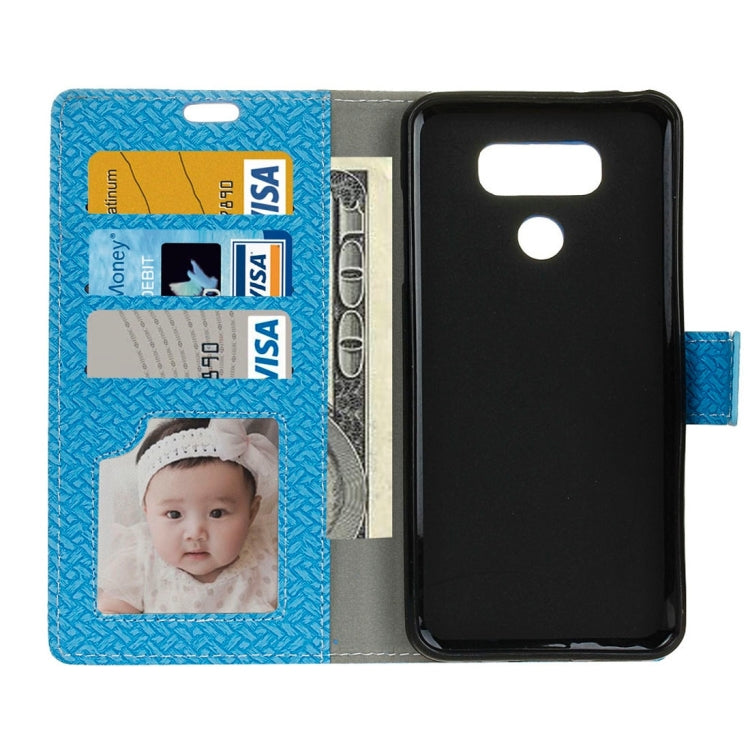 For LG G6 Knit Texture Horizontal Flip Leather Case with Holder & Card Slots & Wallet & Photo Frame