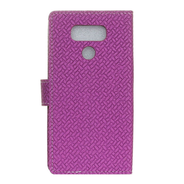 For LG G6 Knit Texture Horizontal Flip Leather Case with Holder & Card Slots & Wallet & Photo Frame