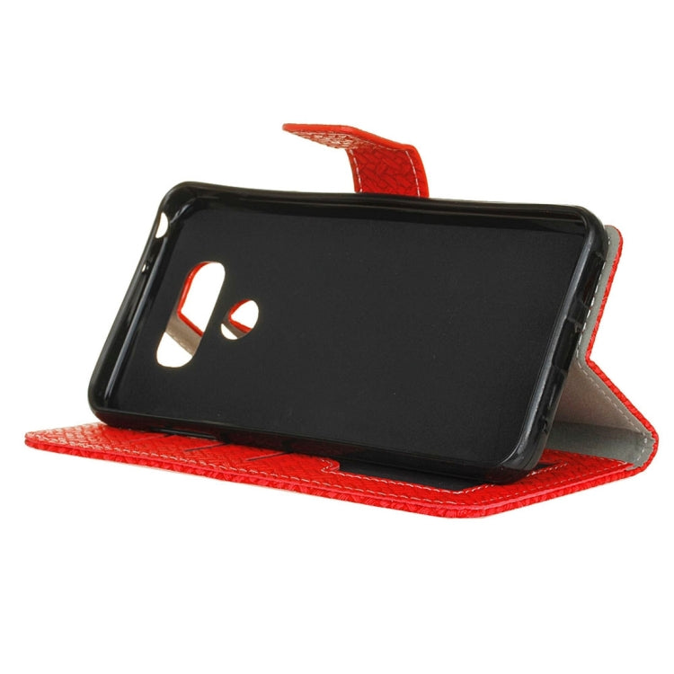 For LG G6 Knit Texture Horizontal Flip Leather Case with Holder & Card Slots & Wallet & Photo Frame