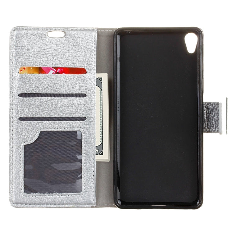 For Sony Xperia L1 Litchi Texture Horizontal Flip Leather Case with Holder & Card Slots & Wallet
