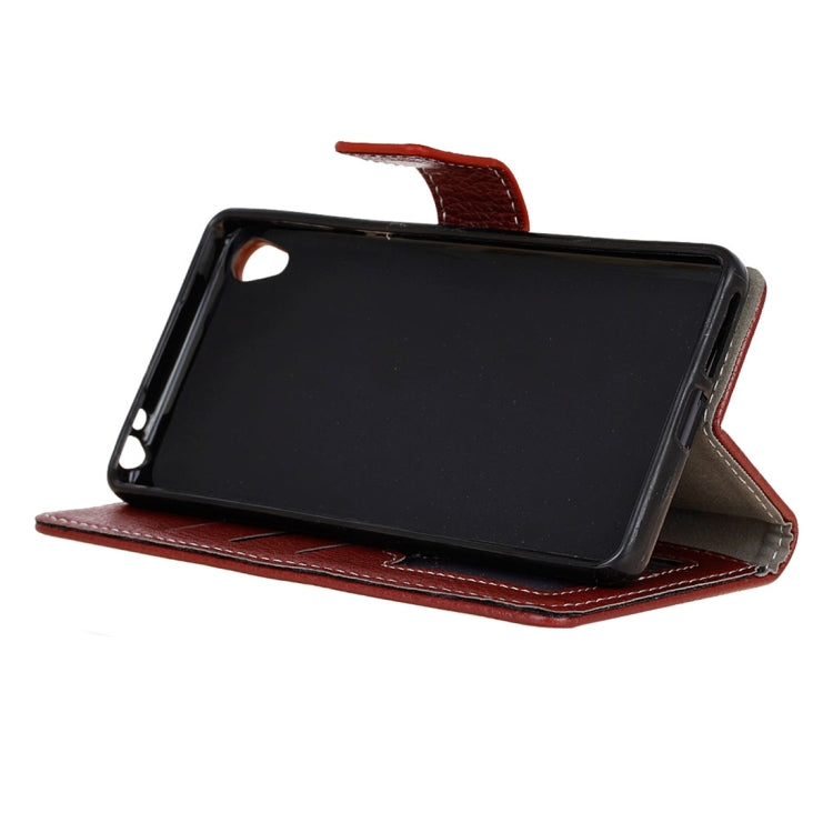 For Sony Xperia L1 Litchi Texture Horizontal Flip Leather Case with Holder & Card Slots & Wallet