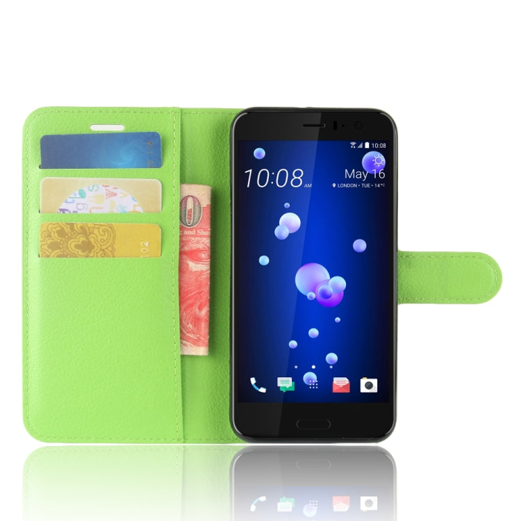 For HTC U11 Life Litchi Texture Horizontal Flip Leather Case with Holder & Card Slots & Wallet