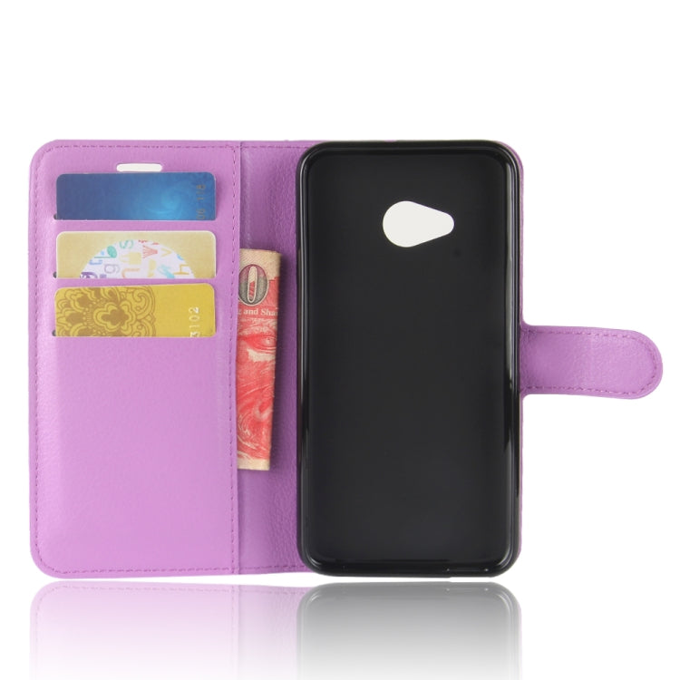 For HTC U11 Life Litchi Texture Horizontal Flip Leather Case with Holder & Card Slots & Wallet