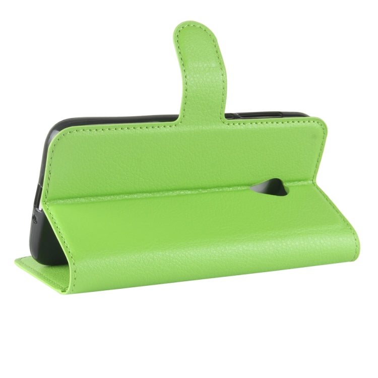 For Alcatel U5 HD Litchi Texture Horizontal Flip Leather Case with Holder & Card Slots & Wallet