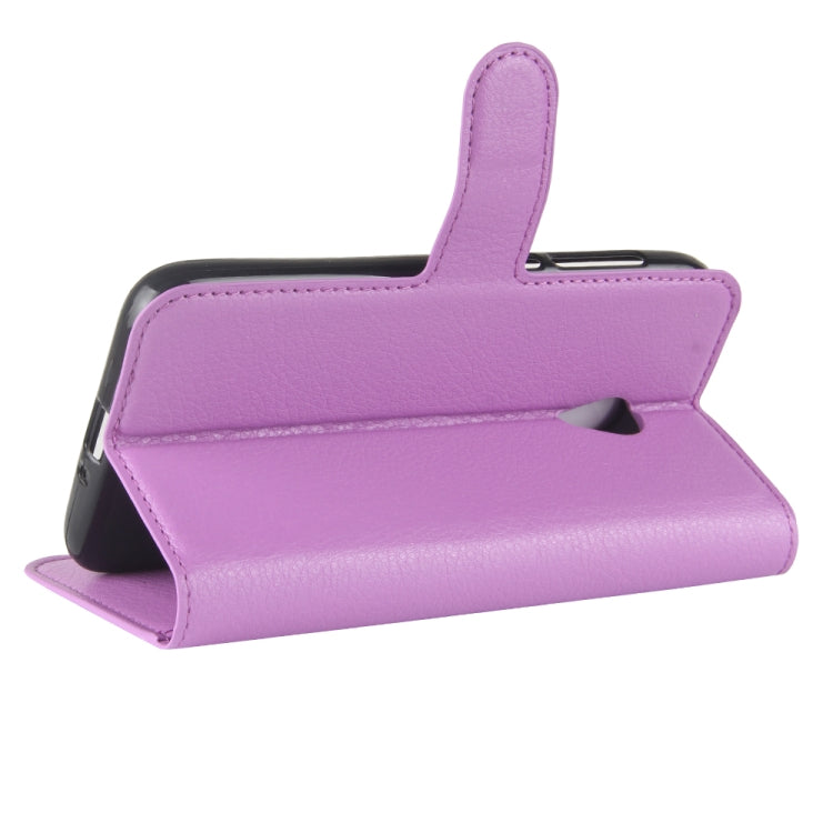 For Alcatel U5 HD Litchi Texture Horizontal Flip Leather Case with Holder & Card Slots & Wallet