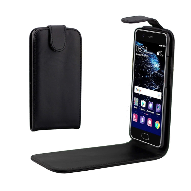 For Huawei  P10 Vertical Flip Leather Protective Back Cover Case (Black)