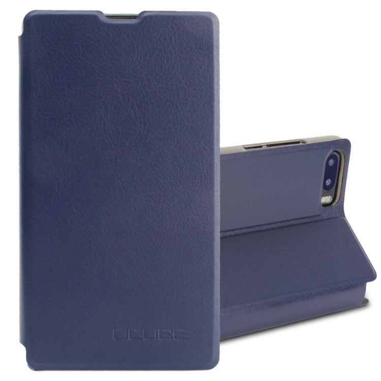 OCUBE for BLUBOO S1 (MPH2473 / MPH2472) Spring Texture Horizontal Flip Leather Case with Holder (Dark Blue)