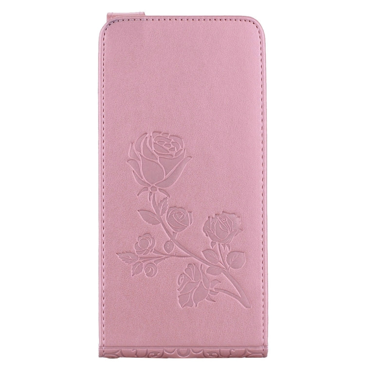 For LG G6 Roses Pressed Flowers Pattern Vertical Flip Leather Case with Card Slot & Lanyard