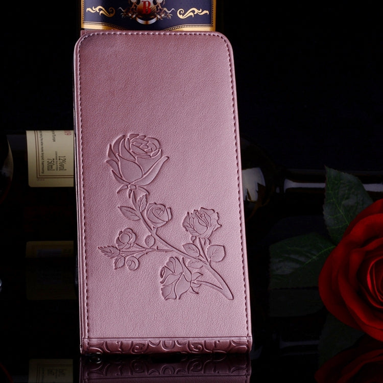 For LG G6 Roses Pressed Flowers Pattern Vertical Flip Leather Case with Card Slot & Lanyard