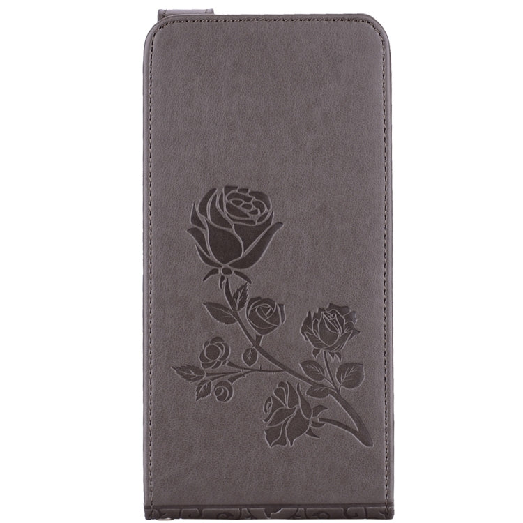 For LG G6 Roses Pressed Flowers Pattern Vertical Flip Leather Case with Card Slot & Lanyard