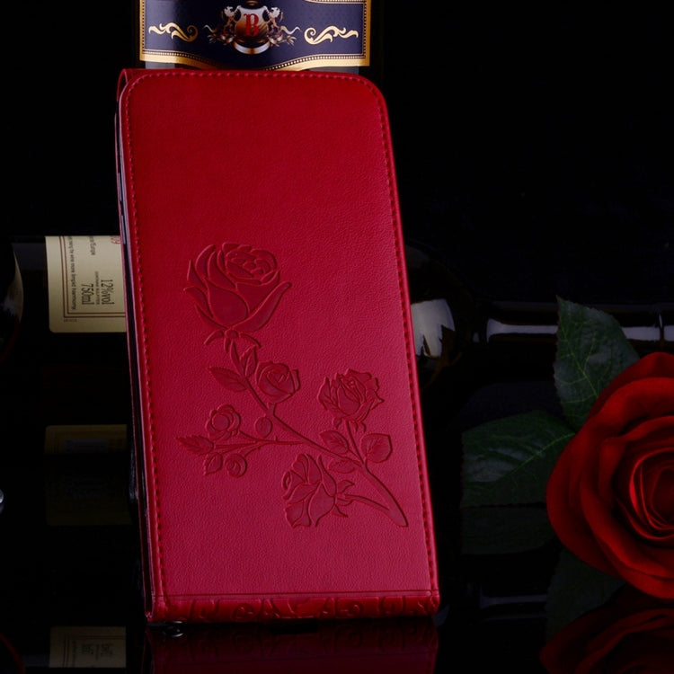 For LG G6 Roses Pressed Flowers Pattern Vertical Flip Leather Case with Card Slot & Lanyard