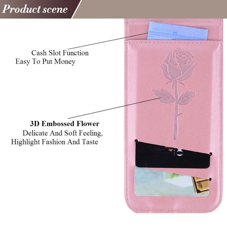 For Huawei  P8 Lite (2017) Roses Pressed Flowers Pattern Vertical Flip Leather Case with Card Slot & Lanyard