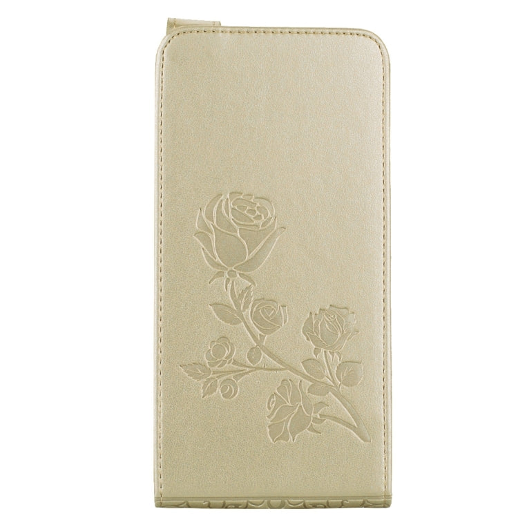 For Huawei  P8 Lite (2017) Roses Pressed Flowers Pattern Vertical Flip Leather Case with Card Slot & Lanyard