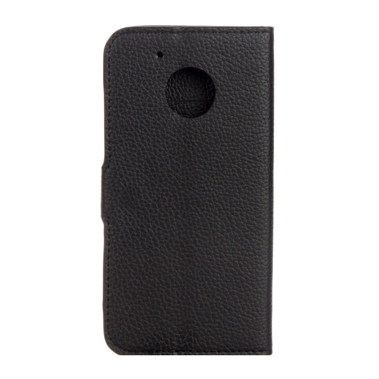 For Motorola Moto G (5th Gen.) Litchi Texture Horizontal Flip Leather Case with Holder & Card Slots & Wallet(Black)
