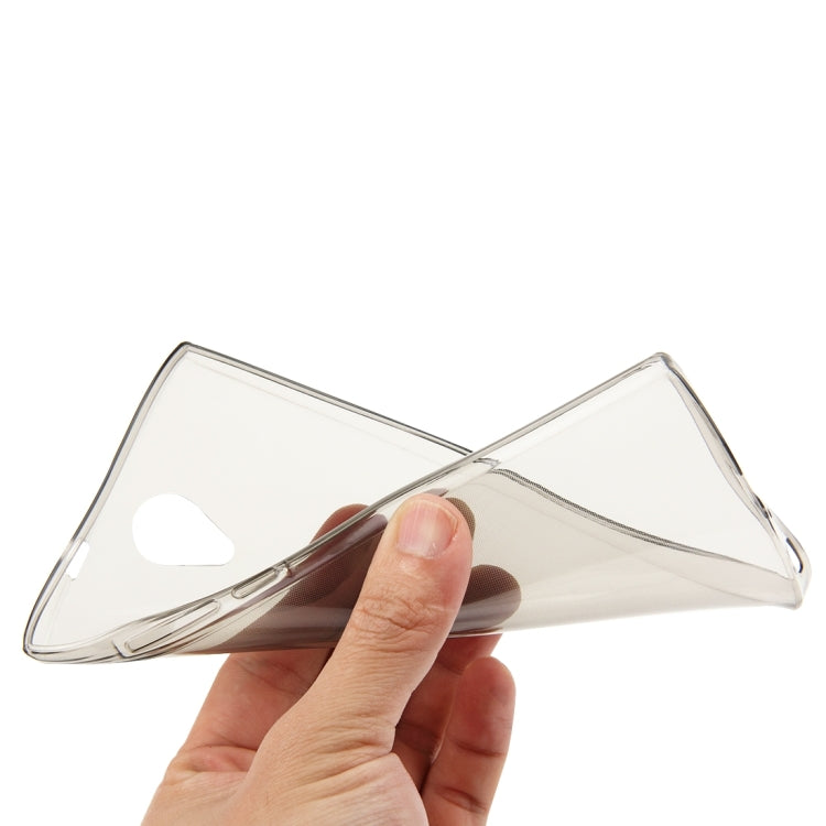 2 in 1 TPU Protective Case + Tempered Glass Screen Film for HOMTOM HT7 & HT7 Pro(Transparent)