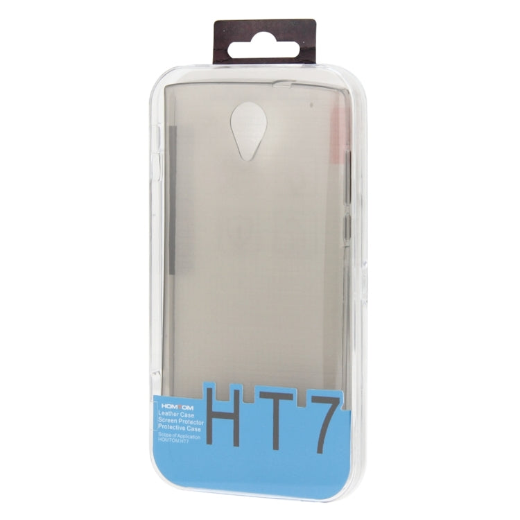 2 in 1 TPU Protective Case + Tempered Glass Screen Film for HOMTOM HT7 & HT7 Pro(Transparent)