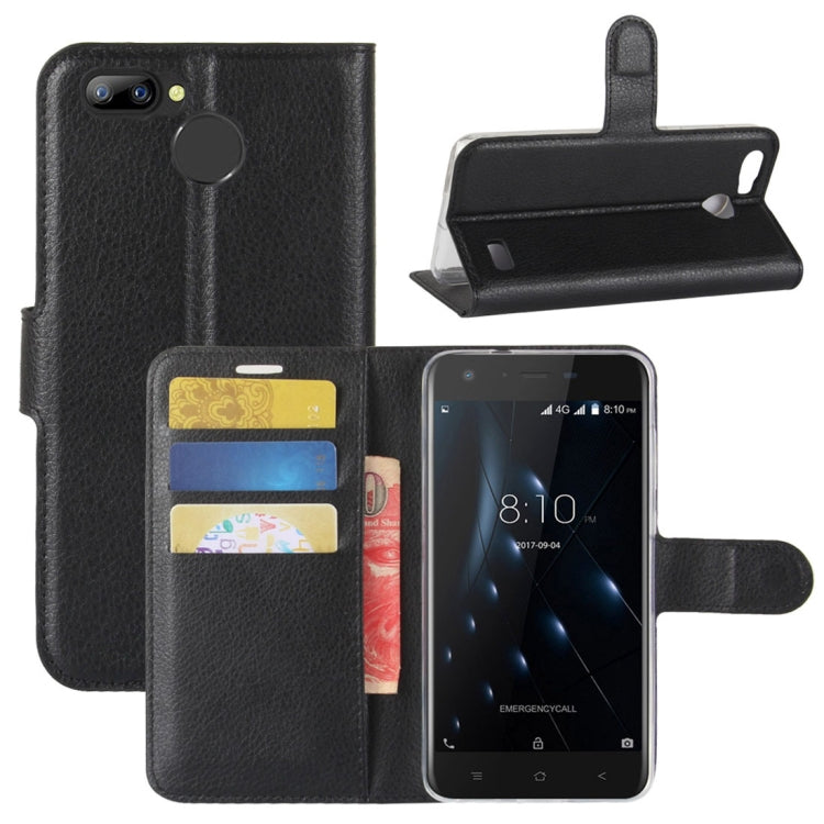 For Blackview A7 Pro Litchi Texture PU + TPU Horizontal Flip Leather Case With Holder & Card Slots & Wallet