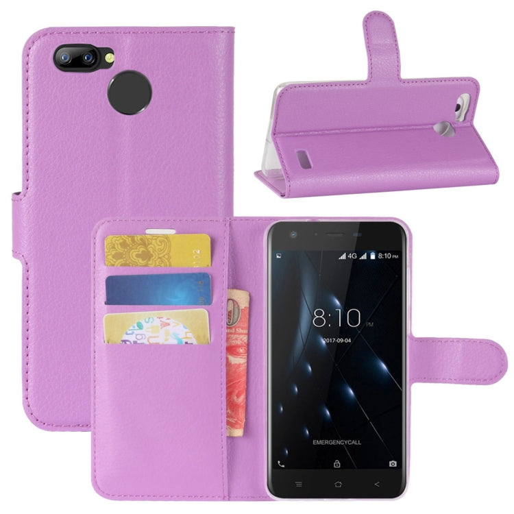 For Blackview A7 Pro Litchi Texture PU + TPU Horizontal Flip Leather Case With Holder & Card Slots & Wallet