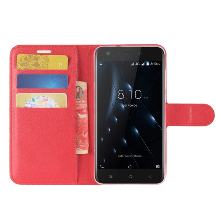 For Blackview A7 Pro Litchi Texture PU + TPU Horizontal Flip Leather Case With Holder & Card Slots & Wallet