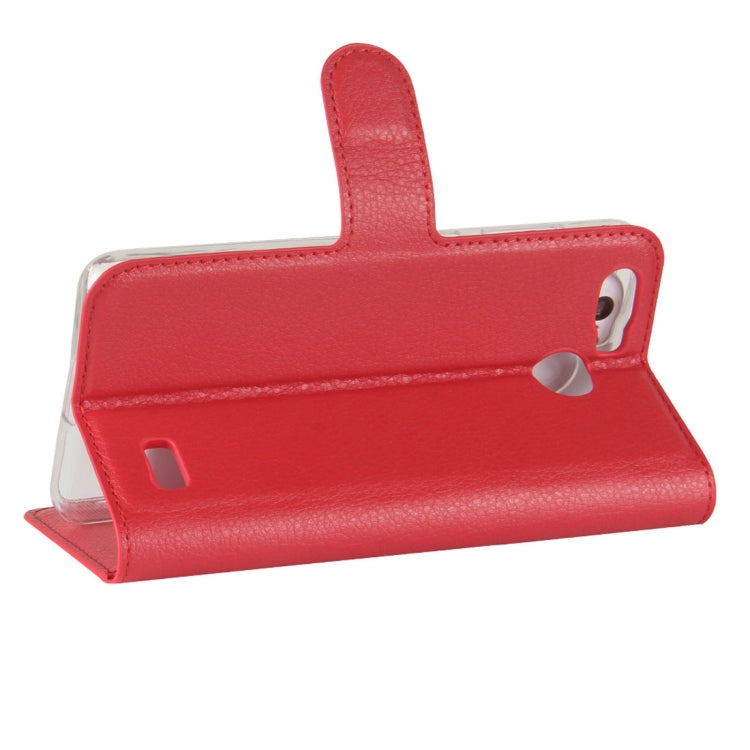 For Blackview A7 Pro Litchi Texture PU + TPU Horizontal Flip Leather Case With Holder & Card Slots & Wallet