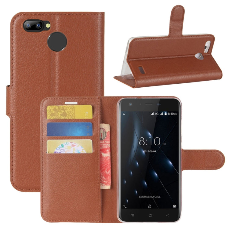 For Blackview A7 Pro Litchi Texture PU + TPU Horizontal Flip Leather Case With Holder & Card Slots & Wallet