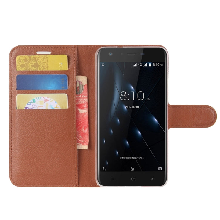 For Blackview A7 Pro Litchi Texture PU + TPU Horizontal Flip Leather Case With Holder & Card Slots & Wallet