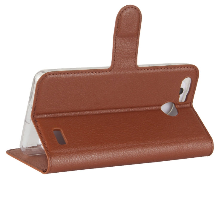 For Blackview A7 Pro Litchi Texture PU + TPU Horizontal Flip Leather Case With Holder & Card Slots & Wallet