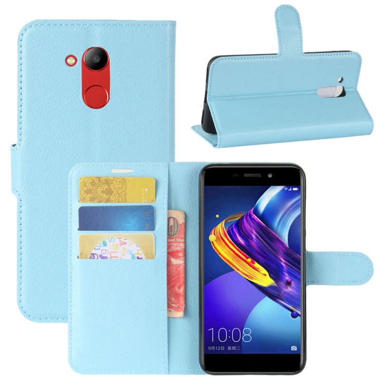 For Huawei  Honor V9 Play Litchi Texture PU + TPU Horizontal Flip Leather Case With Holder & Card Slots & Wallet