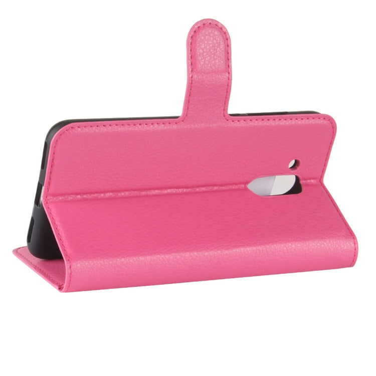 For Huawei  Honor V9 Play Litchi Texture PU + TPU Horizontal Flip Leather Case With Holder & Card Slots & Wallet