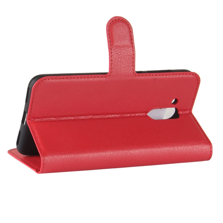 For Huawei  Honor V9 Play Litchi Texture PU + TPU Horizontal Flip Leather Case With Holder & Card Slots & Wallet