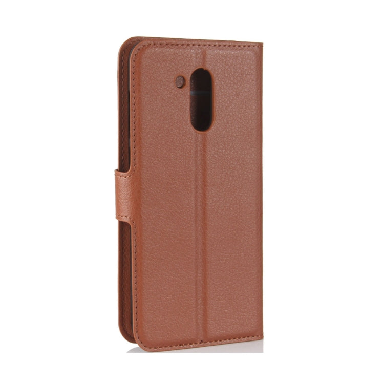 For Huawei  Honor V9 Play Litchi Texture PU + TPU Horizontal Flip Leather Case With Holder & Card Slots & Wallet