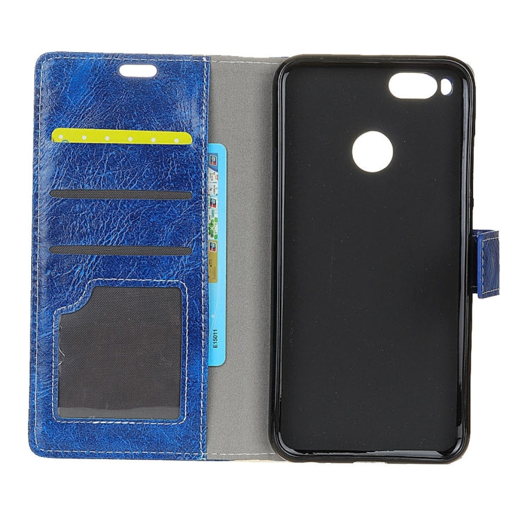 For Xiaomi  Mi 5X Retro Crazy Horse Texture Horizontal Flip Leather Case with Holder & Card Slots & Wallet & Photo Frame