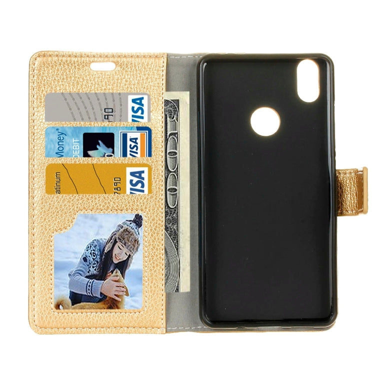 For BQ Aquaris X Pro Litchi Texture Horizontal Flip Leather Case with Holder & Card Slots & Wallet & Photo Frame
