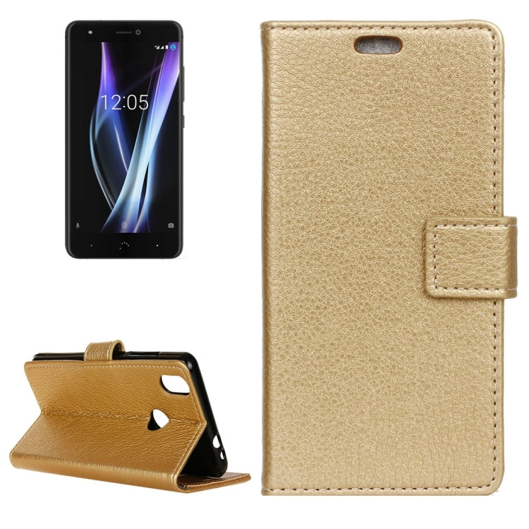 For BQ Aquaris X Pro Litchi Texture Horizontal Flip Leather Case with Holder & Card Slots & Wallet & Photo Frame