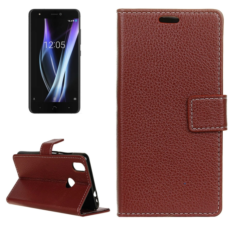 For BQ Aquaris X Pro Litchi Texture Horizontal Flip Leather Case with Holder & Card Slots & Wallet & Photo Frame