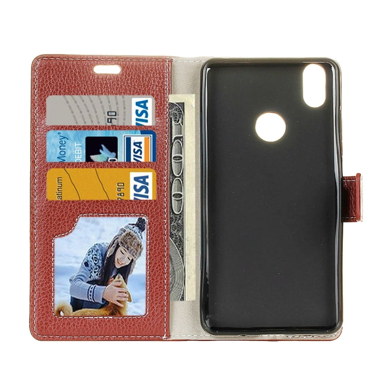 For BQ Aquaris X Pro Litchi Texture Horizontal Flip Leather Case with Holder & Card Slots & Wallet & Photo Frame