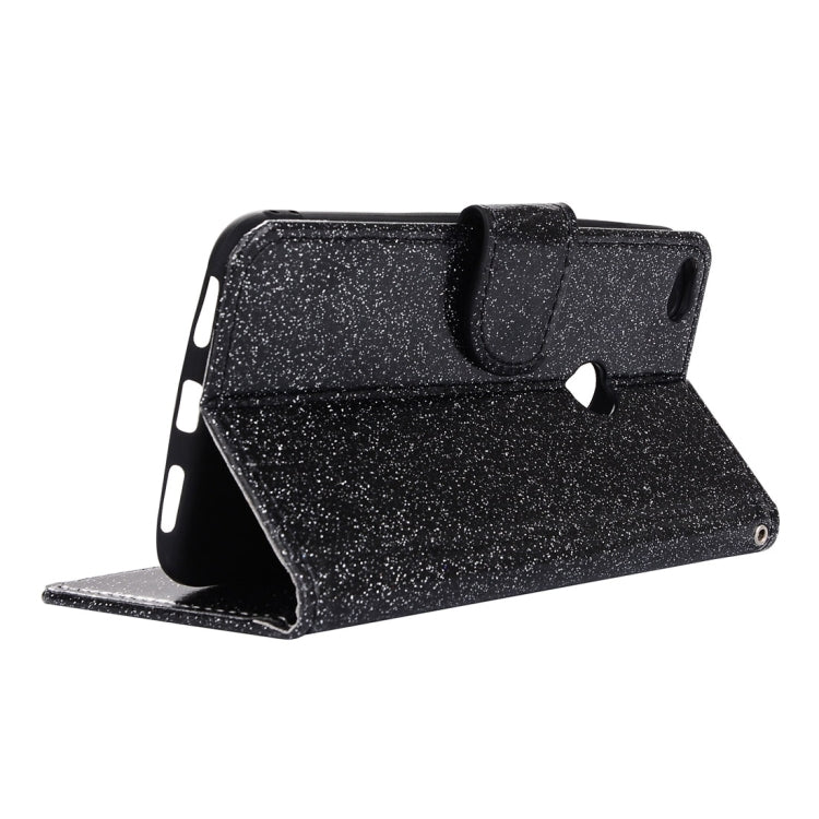 For Huawei  P8 Lite 2017 Glitter Powder Leather Case with Holder & Wallet & Card Slots