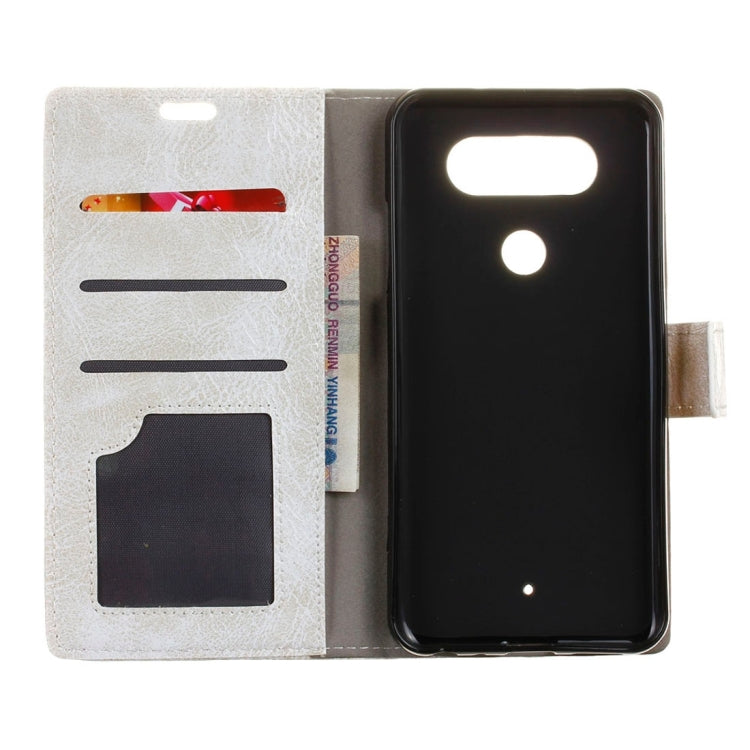 For LG Q8 Retro Crazy Horse Texture Horizontal Flip Leather Case with Holder & Card Slots & Wallet & Photo Frame