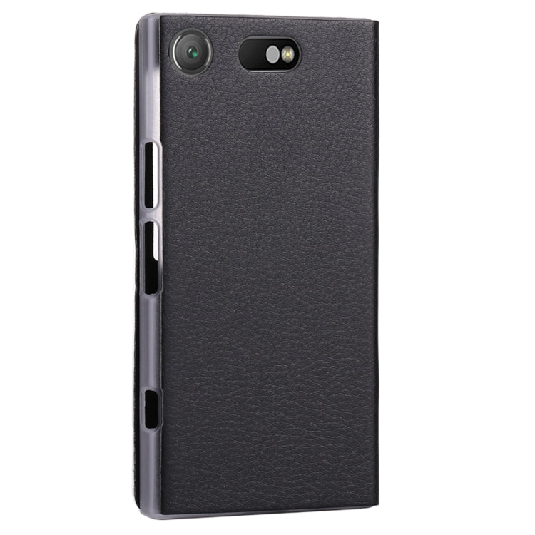 For Sony Xperia XZ1 Compact Litchi Texture Horizontal Flip Leather Case with Call Display ID