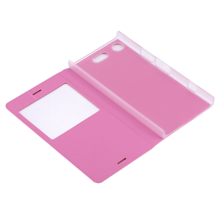 For Sony Xperia XZ1 Compact Litchi Texture Horizontal Flip Leather Case with Call Display ID