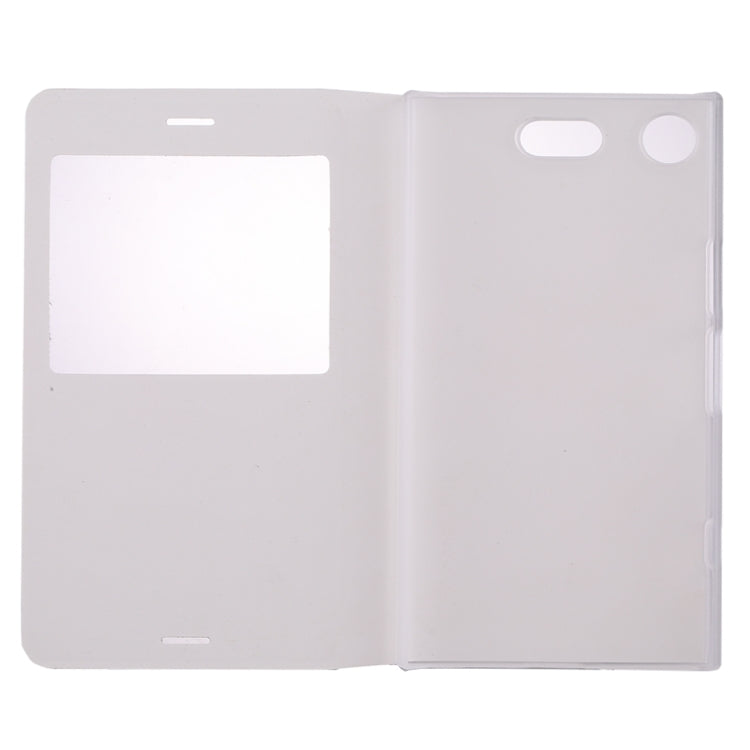 For Sony Xperia XZ1 Compact Litchi Texture Horizontal Flip Leather Case with Call Display ID