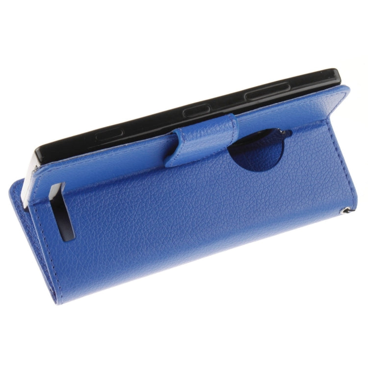 For Nokia Lumia 830 Litchi Texture Horizontal Flip Leather Case with Holder & Card Slots & Wallet & Photo Frame & Lanyard