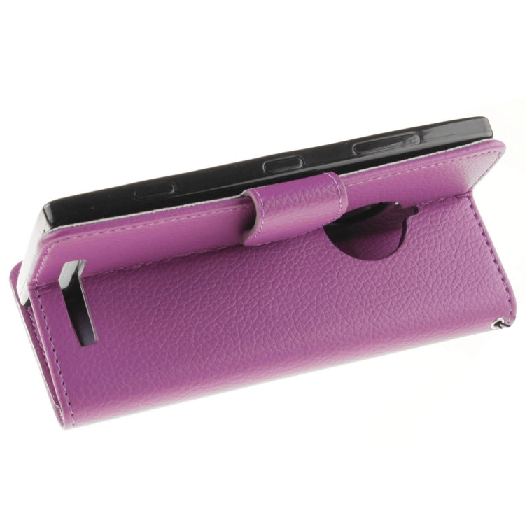 For Nokia Lumia 830 Litchi Texture Horizontal Flip Leather Case with Holder & Card Slots & Wallet & Photo Frame & Lanyard