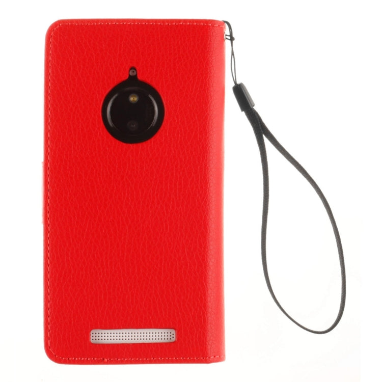 For Nokia Lumia 830 Litchi Texture Horizontal Flip Leather Case with Holder & Card Slots & Wallet & Photo Frame & Lanyard