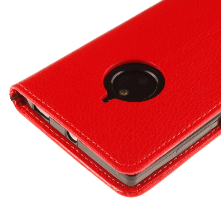 For Nokia Lumia 830 Litchi Texture Horizontal Flip Leather Case with Holder & Card Slots & Wallet & Photo Frame & Lanyard